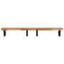 Estante de lavabo de pared acero y madera maciza de acacia de , Tocadores de baño - Ref: Foro24-3302755, Precio: 145,99 €, De...