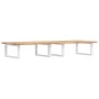 Wall-mounted sink shelf made of steel and solid acacia wood by , bathroom vanities - Ref: Foro24-3302788, Price: 115,99 €, Di...