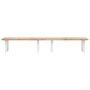 Wall-mounted sink shelf made of steel and solid acacia wood by , bathroom vanities - Ref: Foro24-3302788, Price: 115,99 €, Di...