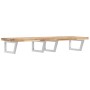 Wall-mounted sink shelf made of steel and solid acacia wood by , bathroom vanities - Ref: Foro24-3302818, Price: 173,66 €, Di...