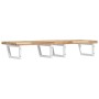 Wall-mounted sink shelf made of steel and solid acacia wood by , bathroom vanities - Ref: Foro24-3302818, Price: 173,66 €, Di...