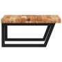 Wall-mounted sink shelf made of steel and solid acacia wood by , bathroom vanities - Ref: Foro24-3302887, Price: 99,83 €, Dis...