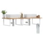 Wall-mounted sink shelf made of steel and solid acacia wood by , bathroom vanities - Ref: Foro24-3302900, Price: 146,53 €, Di...