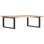 Wall-mounted sink shelf made of steel and solid acacia wood by , bathroom vanities - Ref: Foro24-3302893, Price: 89,99 €, Dis...