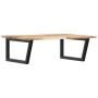 Wall-mounted sink shelf made of steel and solid acacia wood by , bathroom vanities - Ref: Foro24-3302891, Price: 84,17 €, Dis...