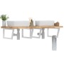 Wall-mounted sink shelf made of steel and solid acacia wood by , bathroom vanities - Ref: Foro24-3302914, Price: 182,66 €, Di...