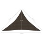 Toldo de vela HDPE marrón 160 g/m² 2,5x2,5x3,5 m de vidaXL, Sombrillas - Ref: Foro24-311801, Precio: 20,88 €, Descuento: %