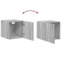 Engineered wood Sonoma gray wall cabinet 40x42.5x40 cm by , Sideboards - Ref: Foro24-846101, Price: 42,99 €, Discount: %