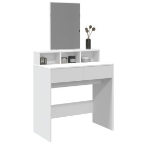 Tocador con espejo blanco 80x41x144,5 cm de , Tocadores para dormitorios - Ref: Foro24-848171, Precio: 113,99 €, Descuento: %