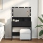 Black vanity with LED lights 80x41x134.5 cm by , Bedroom Dressers - Ref: Foro24-848186, Price: 139,95 €, Discount: %