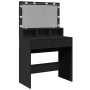 Black vanity with LED lights 80x41x134.5 cm by , Bedroom Dressers - Ref: Foro24-848186, Price: 139,95 €, Discount: %