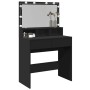 Black vanity with LED lights 80x41x134.5 cm by , Bedroom Dressers - Ref: Foro24-848186, Price: 139,95 €, Discount: %