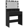 Black vanity with LED lights 80x41x134.5 cm by , Bedroom Dressers - Ref: Foro24-848186, Price: 139,95 €, Discount: %