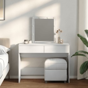 Dresser with white LED lights 100x40x130 cm by , Bedroom Dressers - Ref: Foro24-848192, Price: 133,40 €, Discount: %