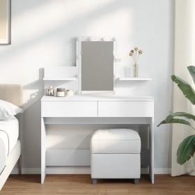 Dresser with white LED lights 100x40x130 cm by , Bedroom Dressers - Ref: Foro24-848199, Price: 161,83 €, Discount: %