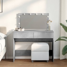 Dresser with concrete gray LED lights 100x40x120 cm by , Bedroom Dressers - Ref: Foro24-848209, Price: 131,78 €, Discount: %