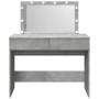 Dresser with concrete gray LED lights 100x40x120 cm by , Bedroom Dressers - Ref: Foro24-848209, Price: 131,78 €, Discount: %