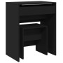 Tocador con taburete negro 60x40x113,5 cm de , Tocadores para dormitorios - Ref: Foro24-848214, Precio: 103,99 €, Descuento: %