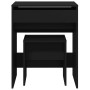 Tocador con taburete negro 60x40x113,5 cm de , Tocadores para dormitorios - Ref: Foro24-848214, Precio: 103,99 €, Descuento: %