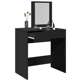 Dresser with black mirror 73x46.5x120 cm by , Bedroom Dressers - Ref: Foro24-848221, Price: 99,99 €, Discount: %