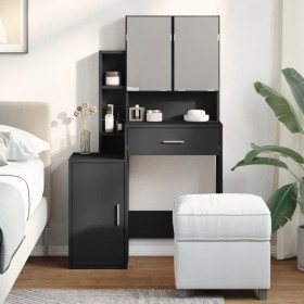 Dresser with black furniture 80x35x132 cm by , Bedroom Dressers - Ref: Foro24-848235, Price: 132,99 €, Discount: %