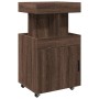 Engineered wood brown oak bar cart 50x41x89 cm by , Sideboards - Ref: Foro24-848268, Price: 96,42 €, Discount: %