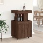 Carrito de bar madera de ingeniería marrón roble 50x41x89 cm de , Aparadores - Ref: Foro24-848268, Precio: 96,42 €, Descuento: %