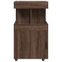 Engineered wood brown oak bar cart 50x41x89 cm by , Sideboards - Ref: Foro24-848268, Price: 96,42 €, Discount: %