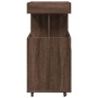 Engineered wood brown oak bar cart 50x41x89 cm by , Sideboards - Ref: Foro24-848268, Price: 96,42 €, Discount: %