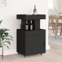 Engineered wood black bar cart 50x41x89 cm by , Sideboards - Ref: Foro24-848263, Price: 116,24 €, Discount: %