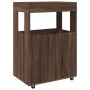 Engineered wood brown oak bar cart 60x39.5x89 cm by , Sideboards - Ref: Foro24-848275, Price: 107,68 €, Discount: %