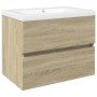 Set de muebles de baño 2 pzas cerámica y madera de ingeniería de , Muebles de baño - Ref: Foro24-3307658, Precio: 162,58 €, D...