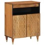 Solid mango wood auxiliary cabinet 60x33x75 cm by , CD and DVD storage - Ref: Foro24-358309, Price: 103,04 €, Discount: %