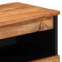 Solid mango wood auxiliary cabinet 60x33x75 cm by , CD and DVD storage - Ref: Foro24-358309, Price: 103,04 €, Discount: %