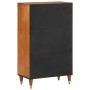 Aparador alto madera maciza de mango 60x33x100 cm de , Almacenamiento para CD y DVD - Ref: Foro24-358314, Precio: 210,25 €, D...