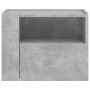 Wall-mounted bedside table set, 2 units, concrete gray color, 45x30x35 cm by , Nightstands - Ref: Foro24-848318, Price: 85,31...