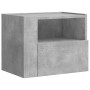 Mesita de noche de pared 2 uds color gris hormigón 45x30x35 cm de , Mesitas de noche - Ref: Foro24-848318, Precio: 85,31 €, D...