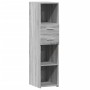 Aparador alto madera de ingeniería gris Sonoma 30x42,5x124 cm de , Aparadores - Ref: Foro24-846157, Precio: 82,86 €, Descuent...