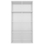 Shelving unit/Sideboard in glossy white plywood 66x30x130 cm by vidaXL, Bookcases and shelves - Ref: Foro24-800159, Price: 88...