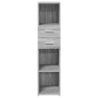 Tall Sonoma Gray Engineered Wood Sideboard 30x42.5x124 cm by , Sideboards - Ref: Foro24-846157, Price: 82,86 €, Discount: %