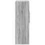 Tall Sonoma Gray Engineered Wood Sideboard 30x42.5x124 cm by , Sideboards - Ref: Foro24-846157, Price: 82,86 €, Discount: %