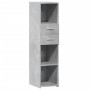 Aparador alto madera de ingeniería gris hormigón 30x42,5x124 cm de , Aparadores - Ref: Foro24-846155, Precio: 91,99 €, Descue...