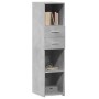 Aparador alto madera de ingeniería gris hormigón 30x42,5x124 cm de , Aparadores - Ref: Foro24-846155, Precio: 91,99 €, Descue...