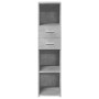 Hoher Schrank aus grauem Beton-Ingenieurholz, 30x42,5x124 cm. von , Sideboards - Ref: Foro24-846155, Preis: 80,53 €, Rabatt: %