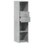 Aparador alto madera de ingeniería gris hormigón 30x42,5x124 cm de , Aparadores - Ref: Foro24-846155, Precio: 91,99 €, Descue...