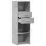 Hoher Schrank aus grauem Beton-Ingenieurholz, 40x42,5x124 cm. von , Sideboards - Ref: Foro24-846162, Preis: 96,12 €, Rabatt: %