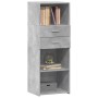 Aparador alto madera de ingeniería gris hormigón 45x42,5x124 cm de , Aparadores - Ref: Foro24-846169, Precio: 103,99 €, Descu...