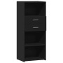 Aparador alto madera de ingeniería negro 50x42,5x124 cm de , Aparadores - Ref: Foro24-846174, Precio: 96,76 €, Descuento: %