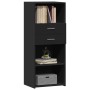 Tall black engineered wood sideboard 50x42.5x124 cm by , Sideboards - Ref: Foro24-846174, Price: 96,76 €, Discount: %