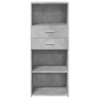 Hoher Schrank aus grauem Beton-Ingenieurholz, 50x42,5x124 cm. von , Sideboards - Ref: Foro24-846176, Preis: 93,94 €, Rabatt: %